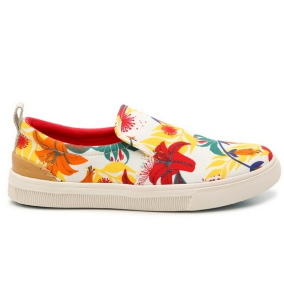 TOMS TRVL LITE SLIP-ON Floral SNEAKER Mens size 9.5 - Picture 4 of 8